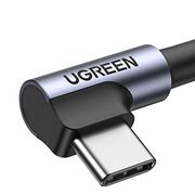 Cablu de Date USB la Type-C, 18W, 3A, 480Mbps, QC3.0, 2m - Ugreen Right Angle US284 (50942) - Space Gray