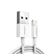 Cablu de Date USB la Lightning, 5V/2.4A, 480Mbps, 2m - Ugreen US155 (20730) - White