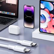 Cablu de Date USB-C la Lightning, 5V/3A, 480Mbps, 1m - Ugreen US171 (10493) - White