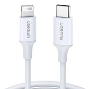 Cablu de Date USB-C la Lightning, 5V/3A, 480Mbps, 1m - Ugreen US171 (10493) - White