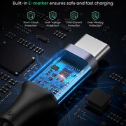 Cablu de Date USB-C la Type-C, PD100W, 5A, 480Mbps, 1m - Ugreen US316 (70427) - Black