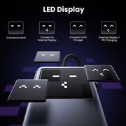 Docking Station 2x USB, 2x Type-C, HDMI, 10Gb/s, 4K, Display LED, Slot Card - Ugreen Uno 6in1 CM888 (35998) - Black