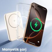 Baterie Externa pentru Telefon, Type-C, 5000mAh, 15W, 5V/3A, Cablu Type-C - Ugreen PB560 (25207) - Bej