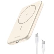 Baterie Externa pentru Telefon, Type-C, 5000mAh, 15W, 5V/3A, Cablu Type-C - Ugreen PB560 (25207) - Bej