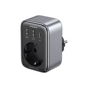 Incarcator pentru Priza 2x USB, USB-C, AC, 2990W, 13A, PD30W, 3A, QC4+ - Ugreen CD268 (CD314) - Black