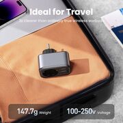 Incarcator pentru Priza 2x USB, USB-C, AC, 2990W, 13A, PD30W, 3A, QC4+ - Ugreen CD268 (CD314) - Black