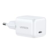 Incarcator USB-C, GaN, Fast Charging, 30W, QC4, 5V/3A - Ugreen X513 (65009) - White