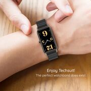 Curea pentru smartwatch Garmin Instinct 2S/2S Solar/Approach S70 42mm/ Fenix 7S Pro Sapphire Solar Stainless Steel - latime 20 mm - Negru