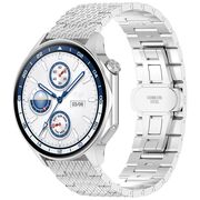 Curea pentru smartwatch Huawei Watch GT 4 (46mm) / Gt 4 Pro (46mm) / GT 2 (46mm) / GT 2 Pro / GT 3 Pro (46mm) / GT 3 / Ultimate  - Stainless Steel - latime 22 mm Argintiu