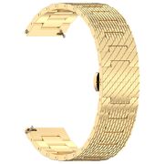 Curea pentru smartwatch Huawei Watch GT 4 (46mm) / Gt 4 Pro (46mm) / GT 2 (46mm) / GT 2 Pro / GT 3 Pro (46mm) / GT 3 / Ultimate  - Stainless Steel - latime 22 mm Auriu