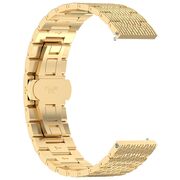 Curea pentru smartwatch Huawei Watch GT 4 (46mm) / Gt 4 Pro (46mm) / GT 2 (46mm) / GT 2 Pro / GT 3 Pro (46mm) / GT 3 / Ultimate  - Stainless Steel - latime 22 mm Auriu