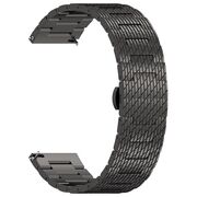 Curea pentru smartwatch Huawei Watch GT 4 (46mm) / Gt 4 Pro (46mm) / GT 2 (46mm) / GT 2 Pro / GT 3 Pro (46mm) / GT 3 / Ultimate  - Stainless Steel - latime 22 mm Negru