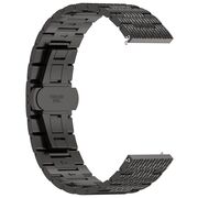 Curea pentru smartwatch Huawei Watch GT 4 (46mm) / Gt 4 Pro (46mm) / GT 2 (46mm) / GT 2 Pro / GT 3 Pro (46mm) / GT 3 / Ultimate  - Stainless Steel - latime 22 mm Negru