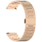 Curea pentru smartwatch Huawei Watch GT 4 (46mm) / Gt 4 Pro (46mm) / GT 2 (46mm) / GT 2 Pro / GT 3 Pro (46mm) / GT 3 / Ultimate  - Stainless Steel - latime 22 mm Roz