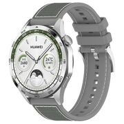 Curea pentru smartwatch Huawei Watch GT 4 (46mm) / Gt 4 Pro (46mm) / GT 2 (46mm) / GT 2 Pro / GT 3 Pro (46mm) / GT 3 / Ultimate  - silicon confortabil - latime 22 mm Gri