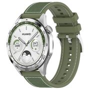 Curea pentru smartwatch Huawei Watch GT 4 (46mm) / Gt 4 Pro (46mm) / GT 2 (46mm) / GT 2 Pro / GT 3 Pro (46mm) / GT 3 / Ultimate  - silicon confortabil - latime 22 mm Verde