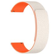 Curea pentru smartwatch Samsung Galaxy Watch 7 / 6 / 5 / 4/ Active 2, Huawei Watch GT 3 (42mm)/GT 3 Pro (43mm) / GT 4 (41mm) / GT 4 Pro (43mm) - silicon confortabil - latime 20 mm Crem