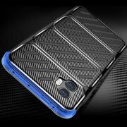 Husa de protectie pentru  Samsung Galaxy XCover7 Pro Auto Focus Slim, Anti-Scratch, cu fibra de carbon si protectie lentile - Negru electric