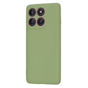 Husa pentru  Motorola Edge 60 Pro Liquid Silicone, subțire, captusita cu microfibra, anti amprentă, protectie cameră foto, Verde