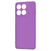 Husa pentru  Motorola Edge 60 Pro Liquid Silicone, subțire, captusita cu microfibra, anti amprentă, protectie cameră foto, Mov