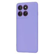 Husa pentru  Motorola Edge 60 Pro Liquid Silicone, subțire, captusita cu microfibra, anti amprentă, protectie cameră foto, Lavanda