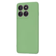 Husa pentru  Motorola Edge 60 Pro Liquid Silicone, subțire, captusita cu microfibra, anti amprentă, protectie cameră foto, Verde deschis