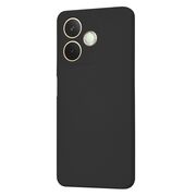 Husa pentru  Oppo A5 Pro 5G Liquid Silicone, subțire, captusita cu microfibra, anti amprentă, protectie cameră foto, Negru
