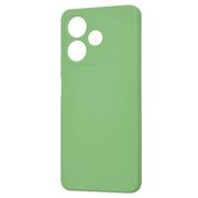 Husa pentru  Oppo A5 Pro 5G Liquid Silicone, subțire, captusita cu microfibra, anti amprentă, protectie cameră foto, Verde deschis
