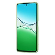 Husa pentru  Oppo A5 Pro 5G Liquid Silicone, subțire, captusita cu microfibra, anti amprentă, protectie cameră foto, Verde deschis