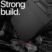 Husa pentru  Samsung Galaxy M56 Ring Armor Kickstand Tough Rugged Cover cu protectie camera, Negru