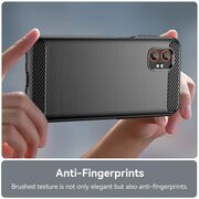 Husa pentru Samsung Galaxy XCover7 Pro Carbon Liquid Silicone, Negru denim