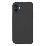 Husa pentru iPhone 12 Liquid Silicone, negru