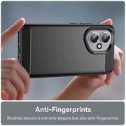 Husa pentru Honor 400 Carbon Liquid Silicone, Negru