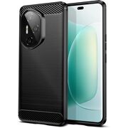 Husa pentru Honor 400 Pro Carbon Liquid Silicone, Negru