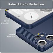 Husa pentru Nothing CMF Phone 2 Pro Carbon Liquid Silicone, Albastru