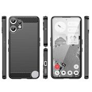 Husa pentru Nothing CMF Phone 2 Pro Carbon Liquid Silicone, Negru