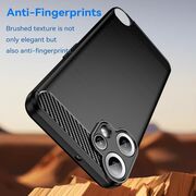 Husa pentru Nothing CMF Phone 2 Pro Carbon Liquid Silicone, Negru