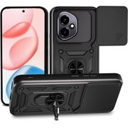 Husa pentru  Honor 400 Ring Armor Kickstand Tough Rugged Cover cu protectie camera, Negru