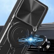 Husa pentru  Oppo A5 Pro 5G cu protecție pentru cameră și suport magnetic integrat Ring Shockproof, Negru denim