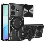 Husa pentru  Oppo A5 Pro 5G cu protecție pentru cameră și suport magnetic integrat Ring Shockproof, Negru denim