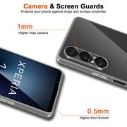 Husa pentru  Sony Xperia 1 VII, Anti-Shock 1.5mm, Transparent