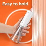 Irigator bucal portabil Bitvae CII 260 ml, 3 Moduri de Curatare, 6 Duze, Presiune Reglabila, Autonomie 30 Zile, IPX7, acumulator reincarcabil USB, Gingi Sanatoase și Igiena completa - roz