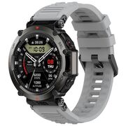 Curea pentru smartwatch Amazfit T-Rex Ultra / Amazfit T-Rex 2 - silicon confortabil - latime 22 mm Gri