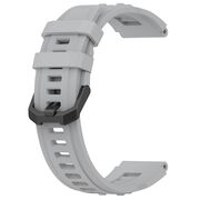 Curea pentru smartwatch Amazfit T-Rex Ultra / Amazfit T-Rex 2 - silicon confortabil - latime 22 mm Gri