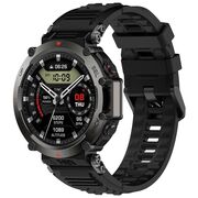 Curea pentru smartwatch Amazfit T-Rex Ultra  / Amazfit T-Rex 2- silicon confortabil - latime 22 mm Negru