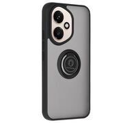 Husa de protectie pentru  Honor 400 premium cu inel stand rotativ, suport magnetic si bumper anti-alunecare - Negru