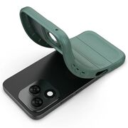 Husa pentru  Honor 400 Lite Liquid Silicone, Microfibre Lining, Non-Slip Airbag Design, Verde