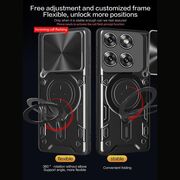 Husa pentru  Motorola Edge 60 Pro cu protecție pentru cameră și suport magnetic integrat Ring Shockproof, Rosu