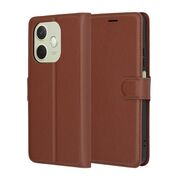 Husa pentru  Oppo A5 Pro 5G tip carte cu inchidere magnetica, compartimente pentru carduri si functie stand, Maro