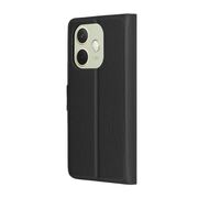 Husa pentru  Oppo A5 Pro 5G tip carte cu inchidere magnetica, compartimente pentru carduri si functie stand, Negru